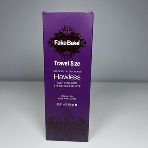 Fake Bake Flawless Travel Size Self-Tan Liquid 3fl. oz Golden Bronze Brand New